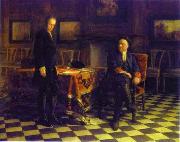Nikolai Ge Peter the Great Interrogating the Tsarevich Alexei Petrovich at Peterhof, France oil painting artist